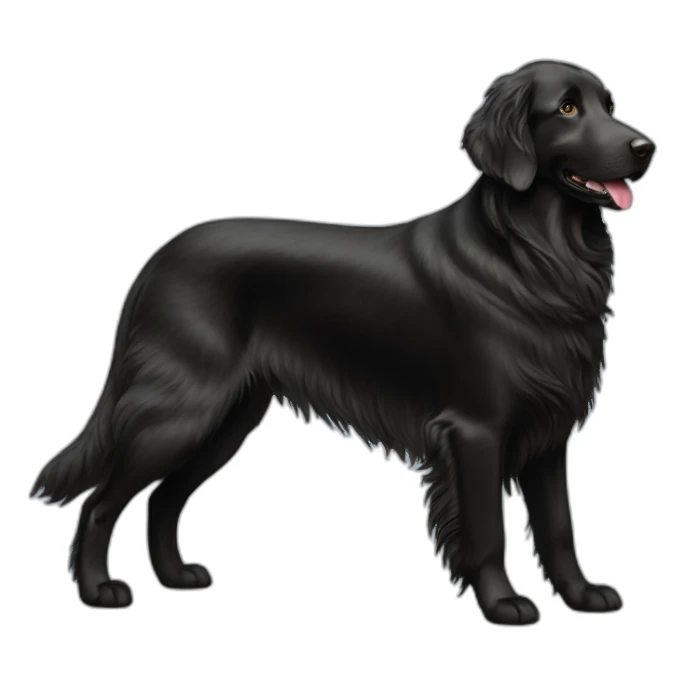 Flat coated retriever sticker