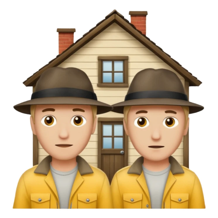 two guys trespassing their house sticker