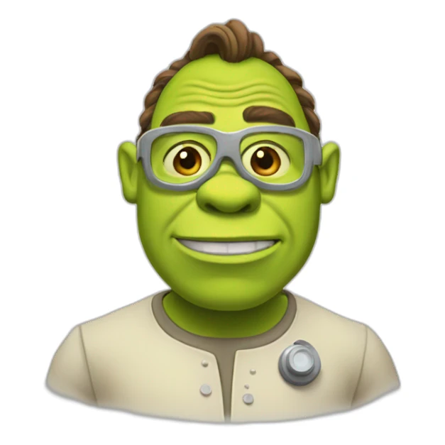 shrek-in-laboratory sticker