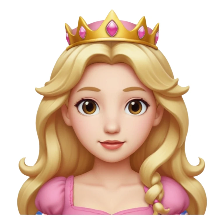 Princess peach head sticker