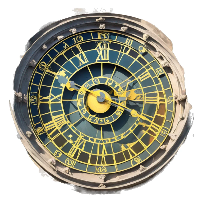 astronomical clock prague sticker