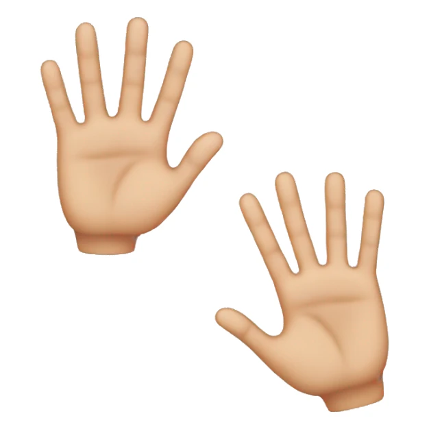 three fingers sticker