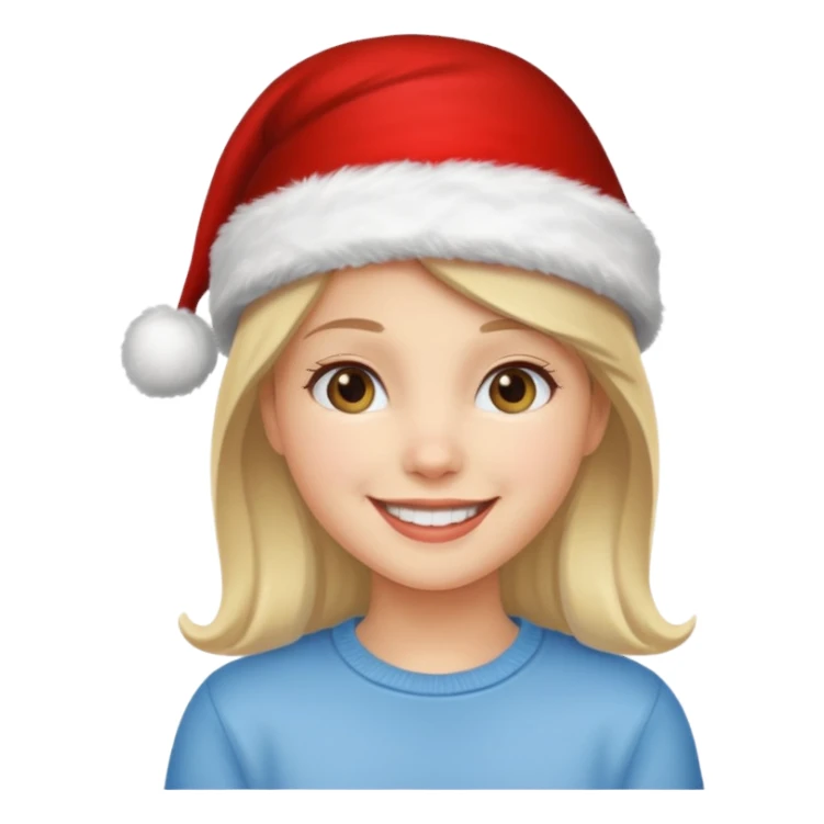 christmas girl sticker