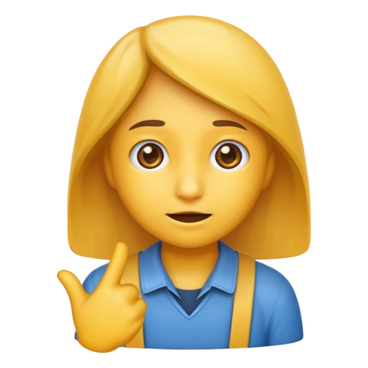 An emoji where the students needs help sticker
