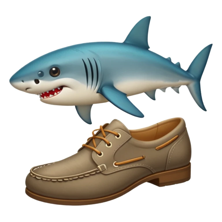 Tiburón con zapatoz sticker