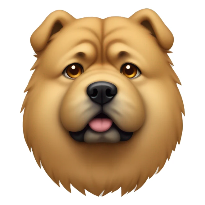 Sad chow chow  sticker