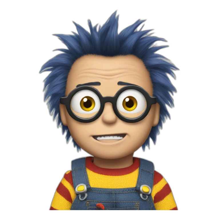Chucky as minion sticker