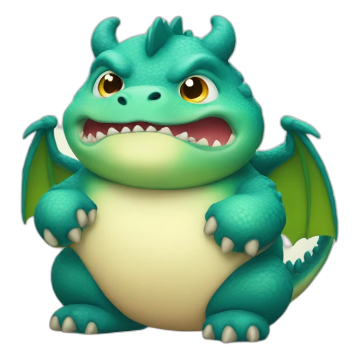 Chubby dragon sticker