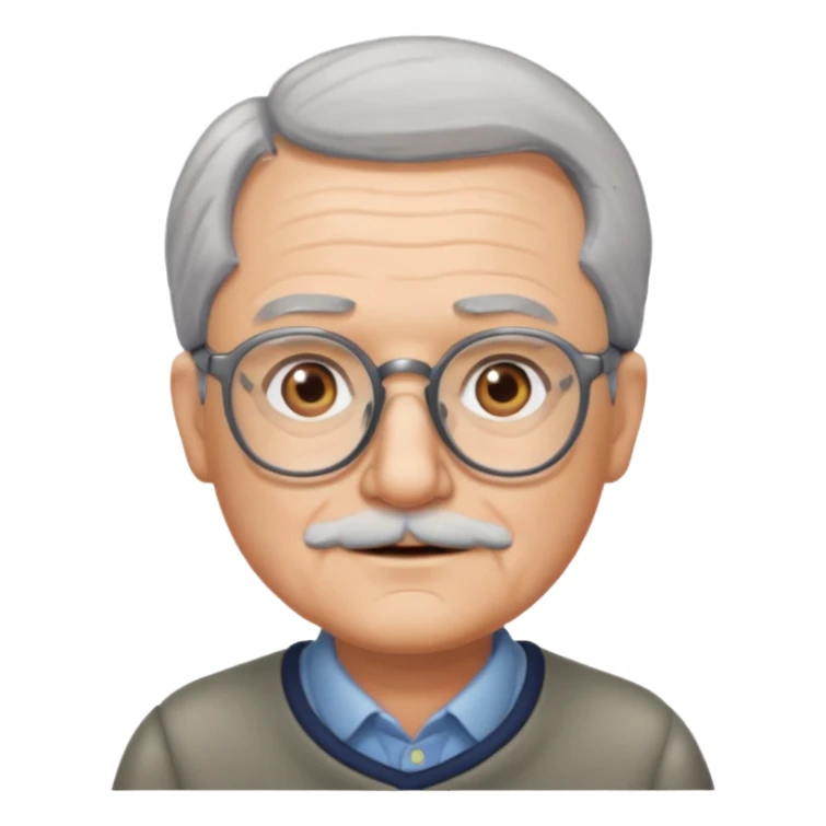 Grandpa wearing glasses sticker
