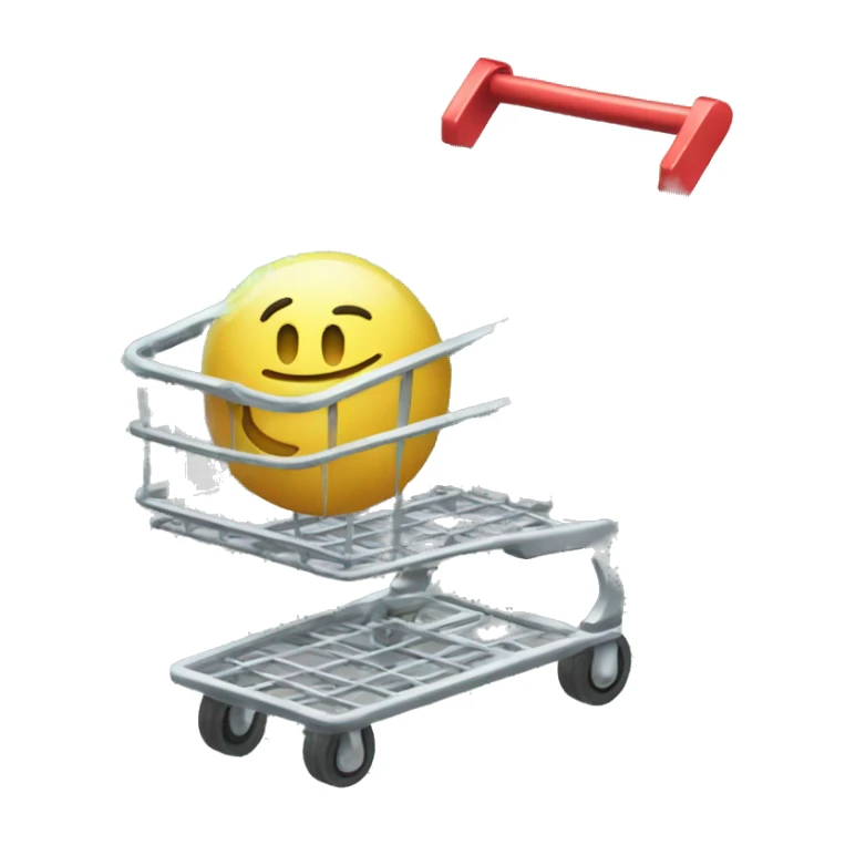 cart with sprankling shine sticker