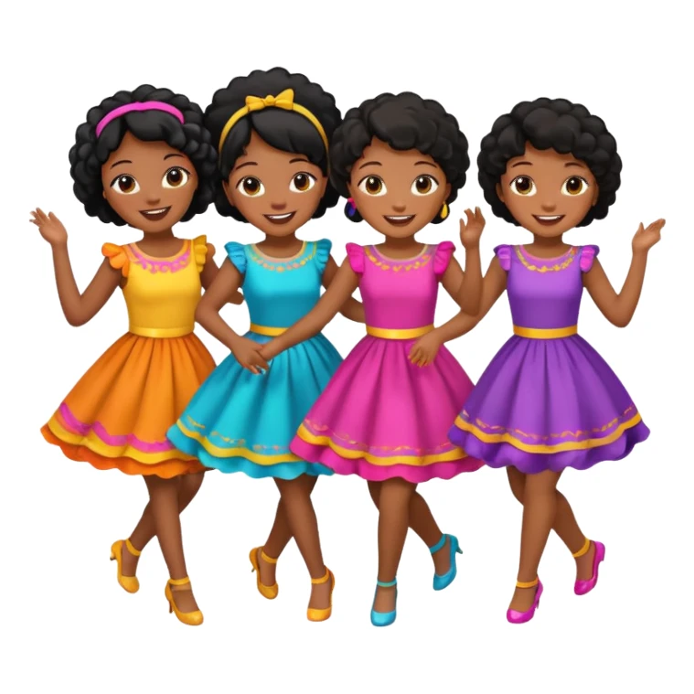 Variety Black girls dancing sticker