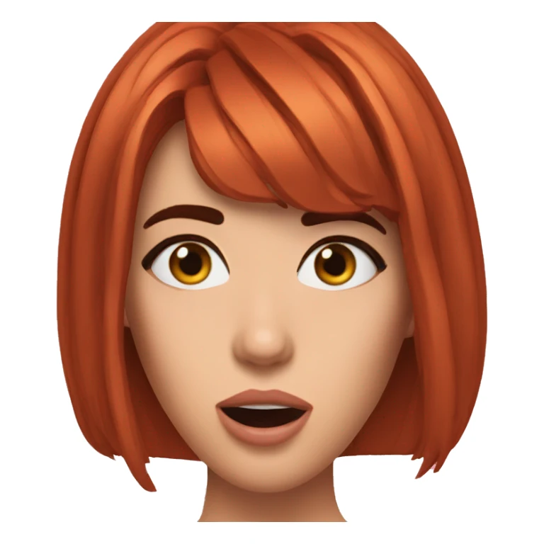 Dua Lipa shocked redhead sticker