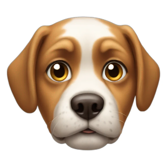 small stupid dog sticker