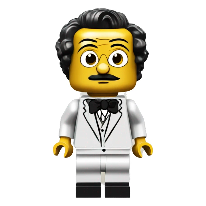 salvador dali lego full body sticker
