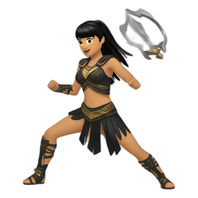 Xena dancing sticker