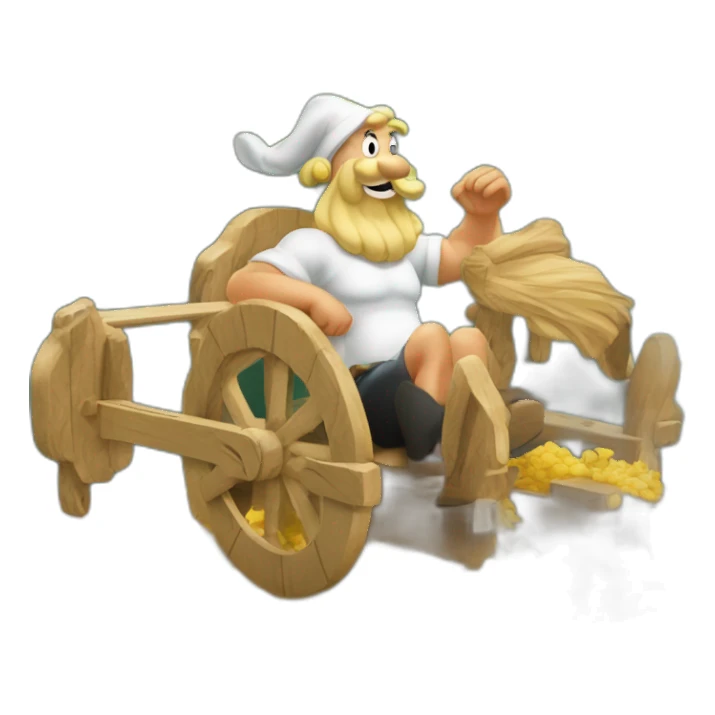 Astérix dans un manège  sticker