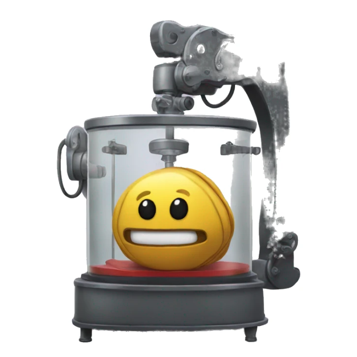 A clawmachine filled with tanukis sticker