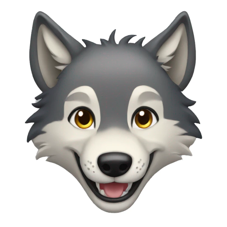 Wolf smile  sticker