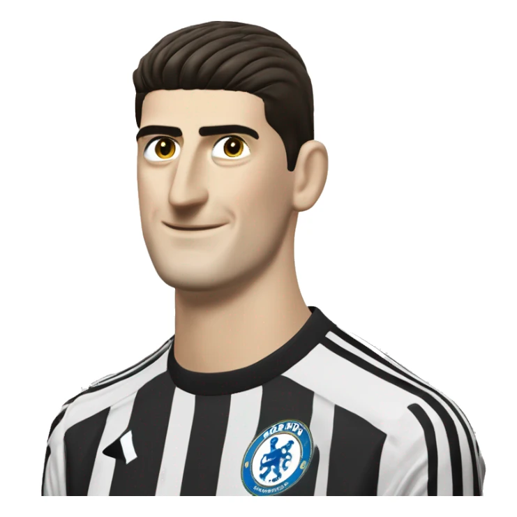 Thibaut Courtois gardien de but sticker