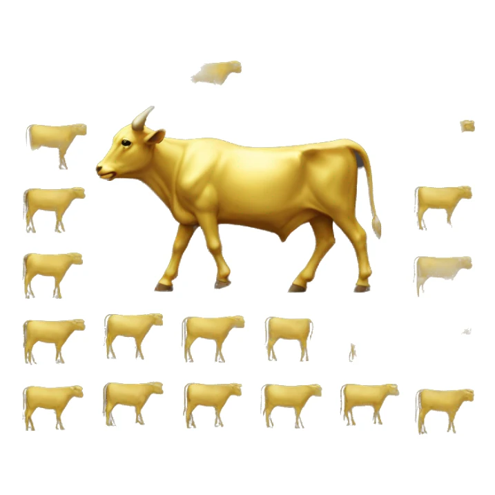 Golden calf sticker