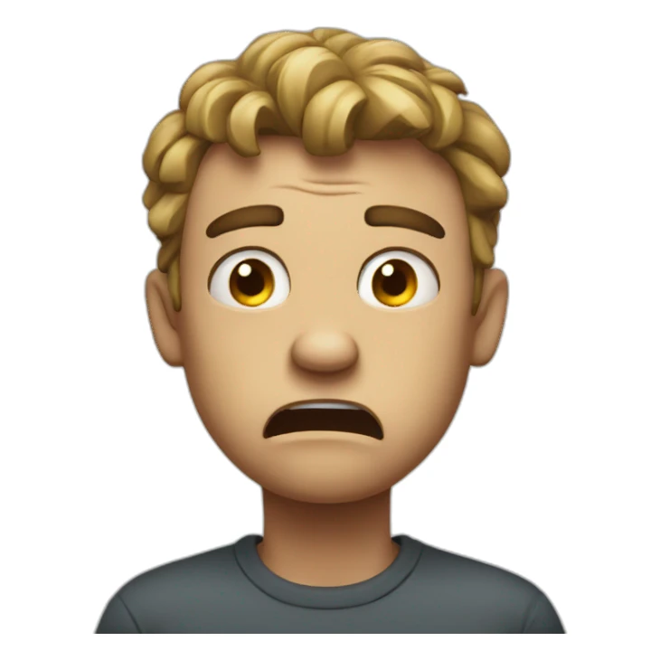 frustrated and mad sticker