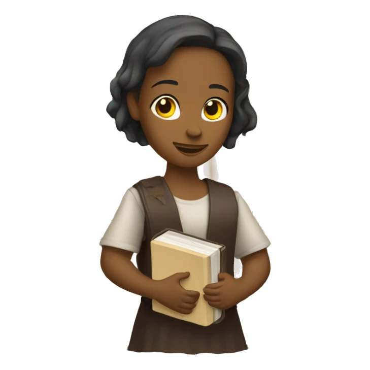 Girl holding a Bible sticker