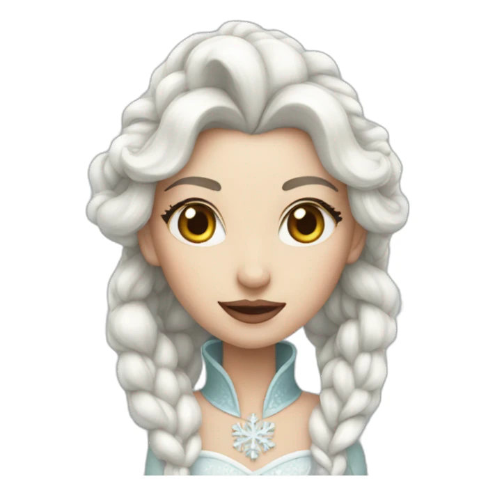 white snow qeen sticker