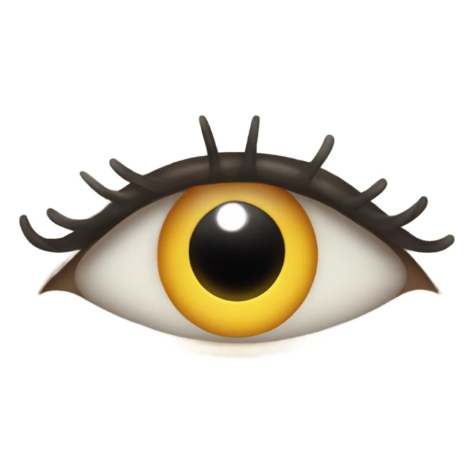 An eye twinkle With perfect eyelash  sticker