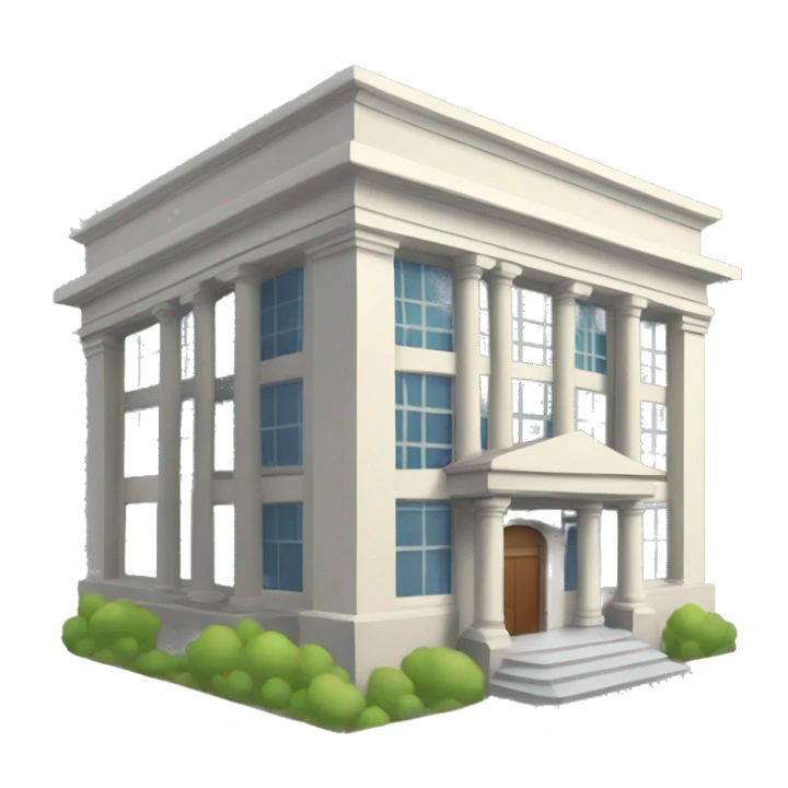 library building sticker