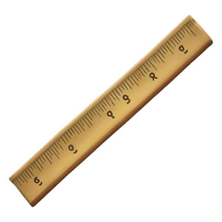 ruler pointing to nine inches sticker