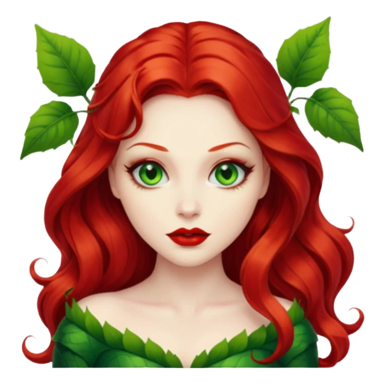 poison ivy face sticker