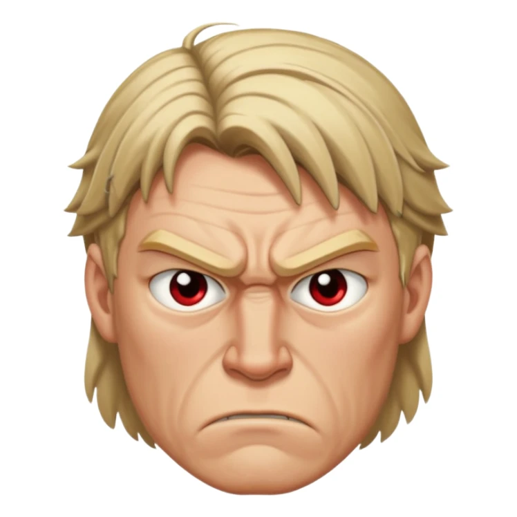 thorfinn angry face  sticker