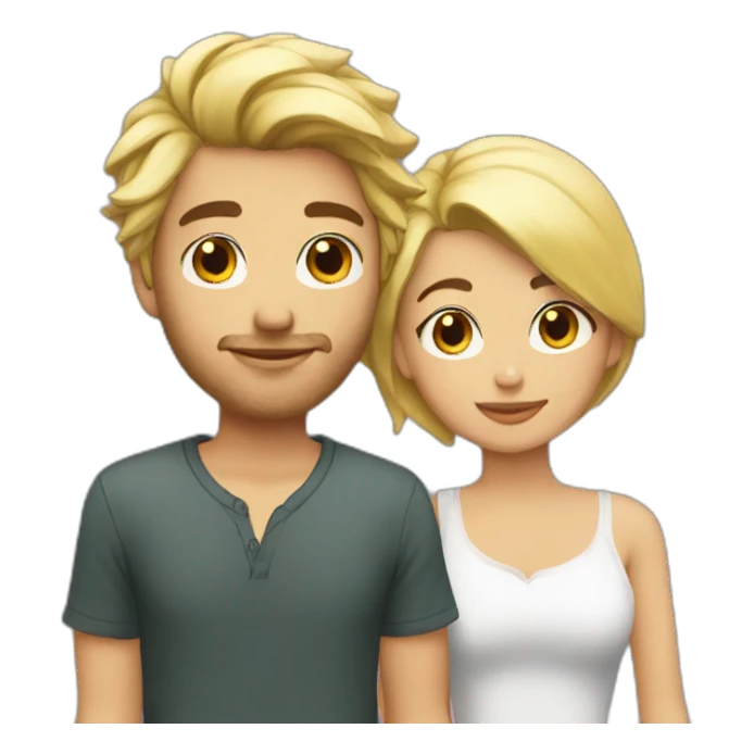 boyfriend blond with pato sticker