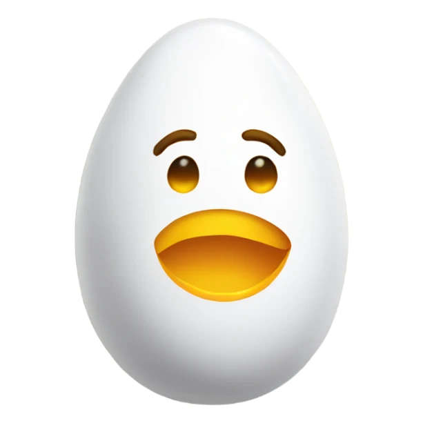 Egg on a toilet sticker