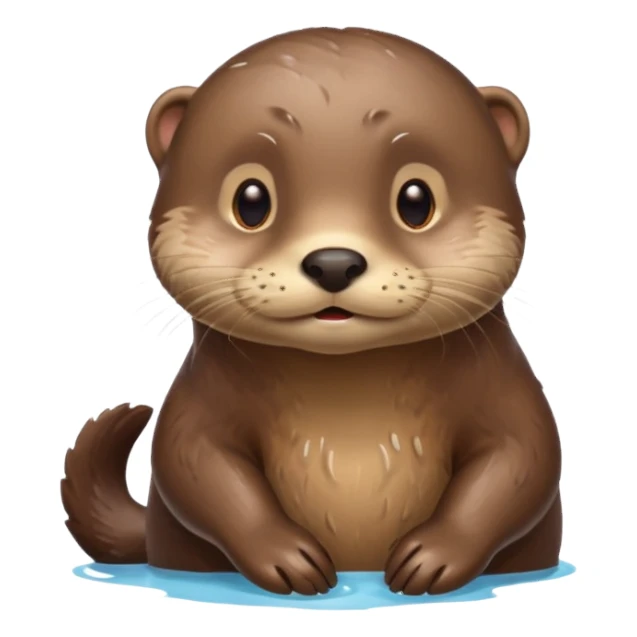 otter having an idea sticker