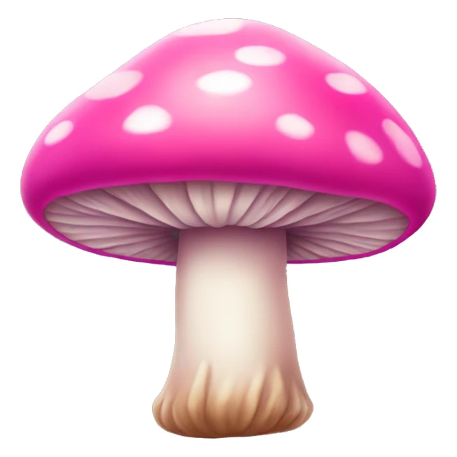 pink mushroom sticker