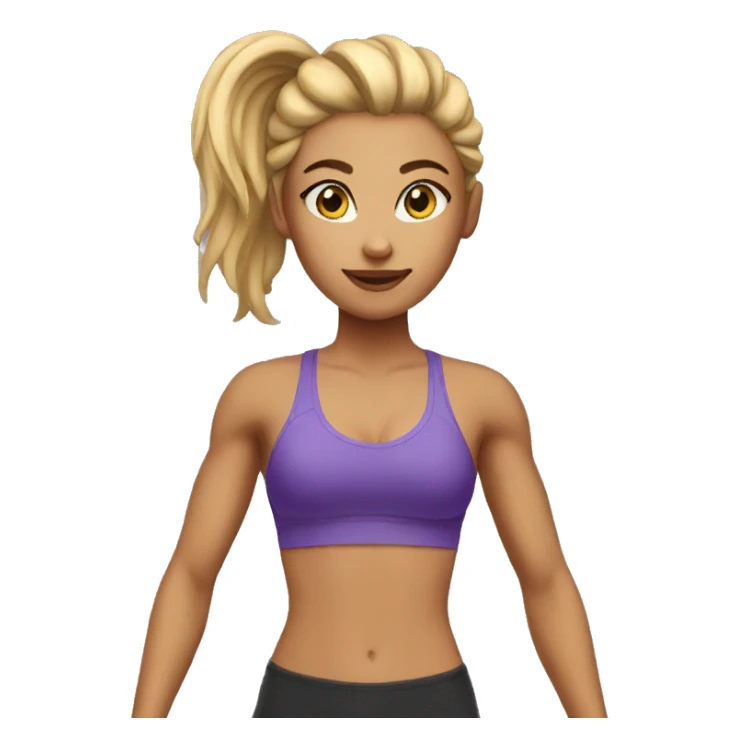 fitness girl sticker