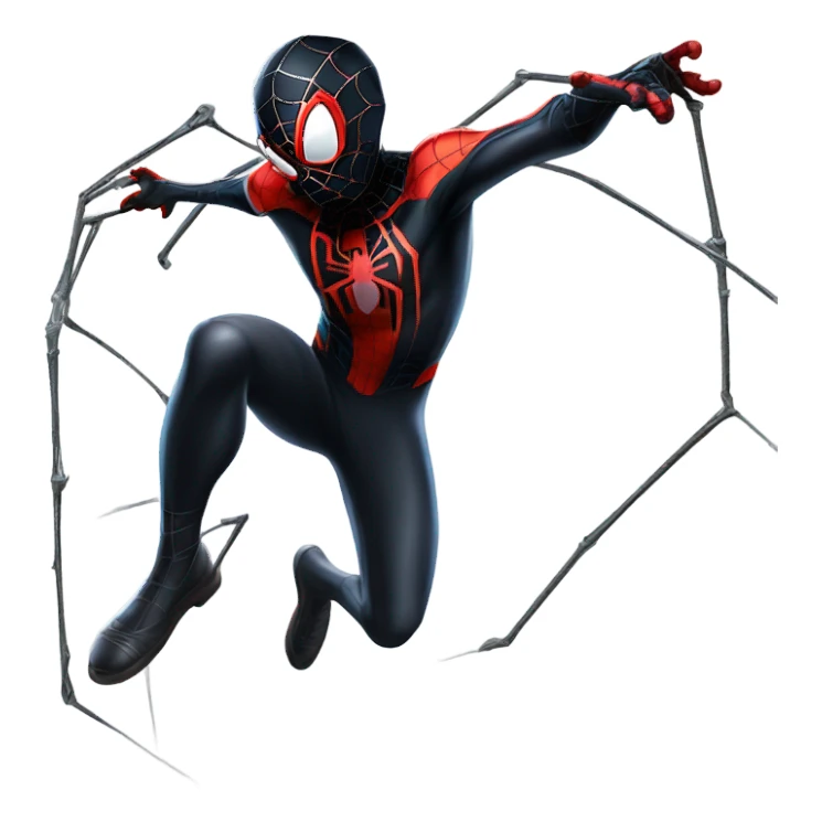 Miles morales shooting web from butt sticker