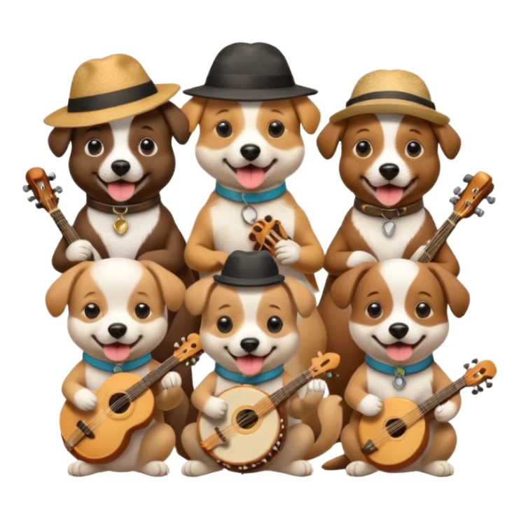 dog as Musicians sticker