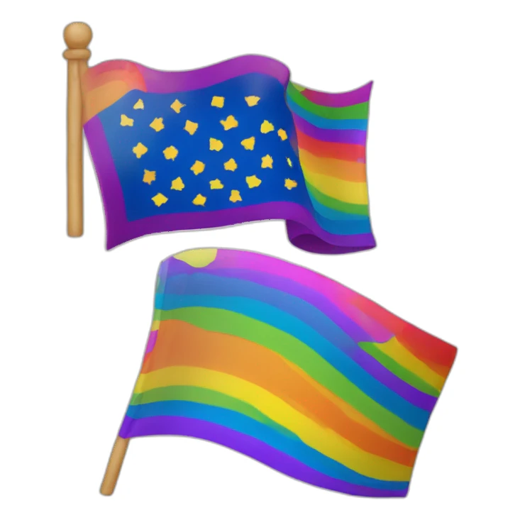 drapeau gay cœur sticker