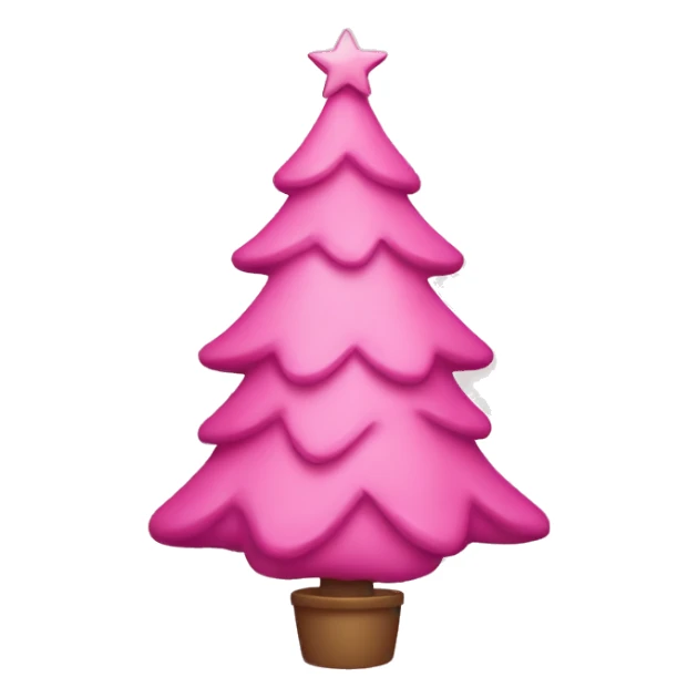 Pink Christmastree sticker