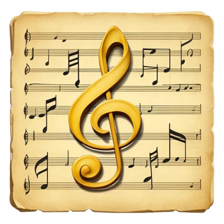 sheet music sticker