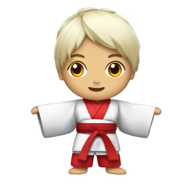 Kimono karate sticker