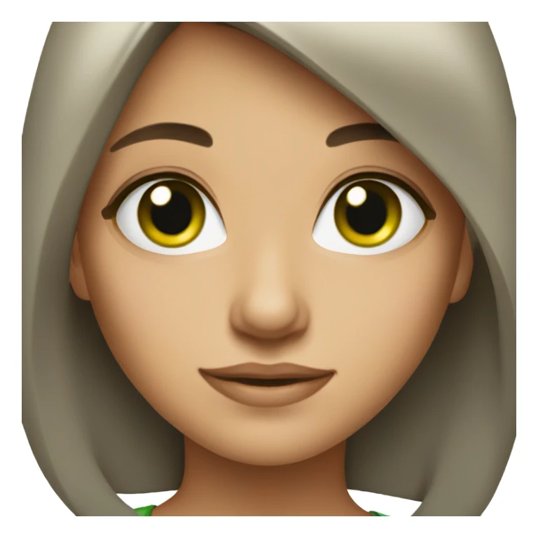 Brune Green eyes sticker