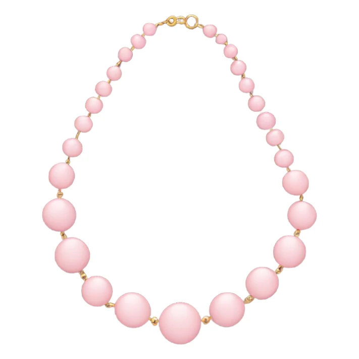 soft pink necklace  sticker