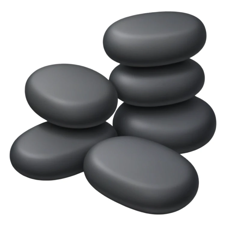 Spa stones for massage sticker