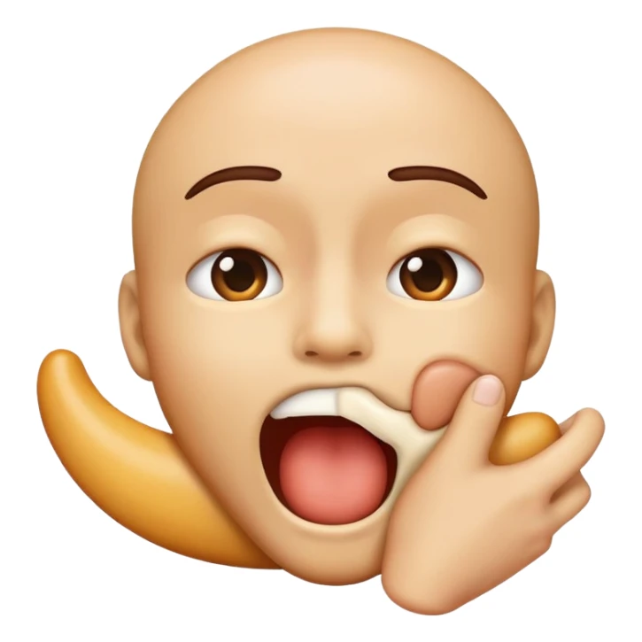 😫Emoji with hands wrapped around neck sticker