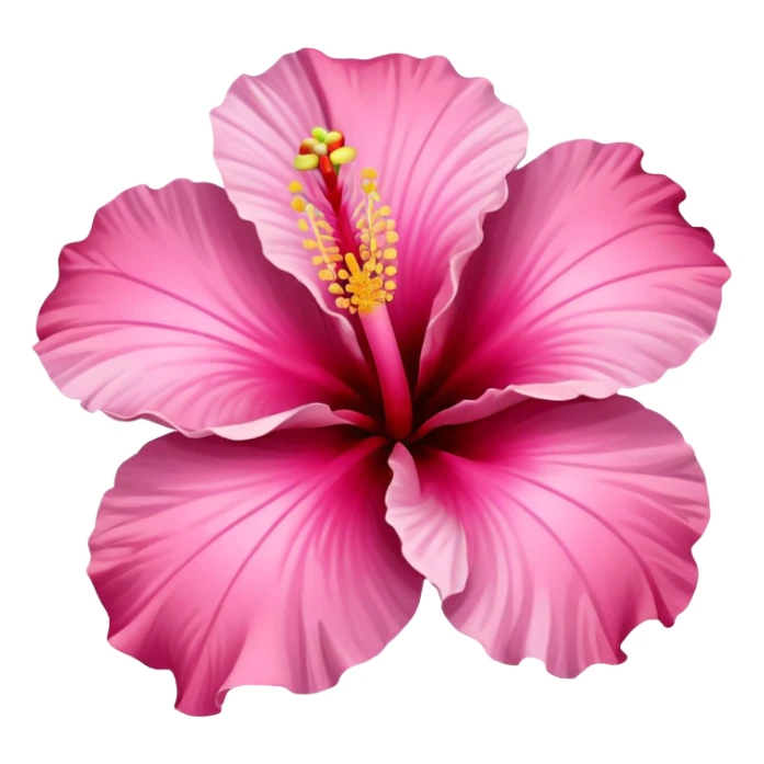 hibiscus flower pink sticker