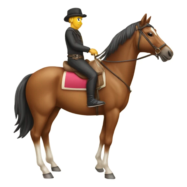 horse ridding sticker