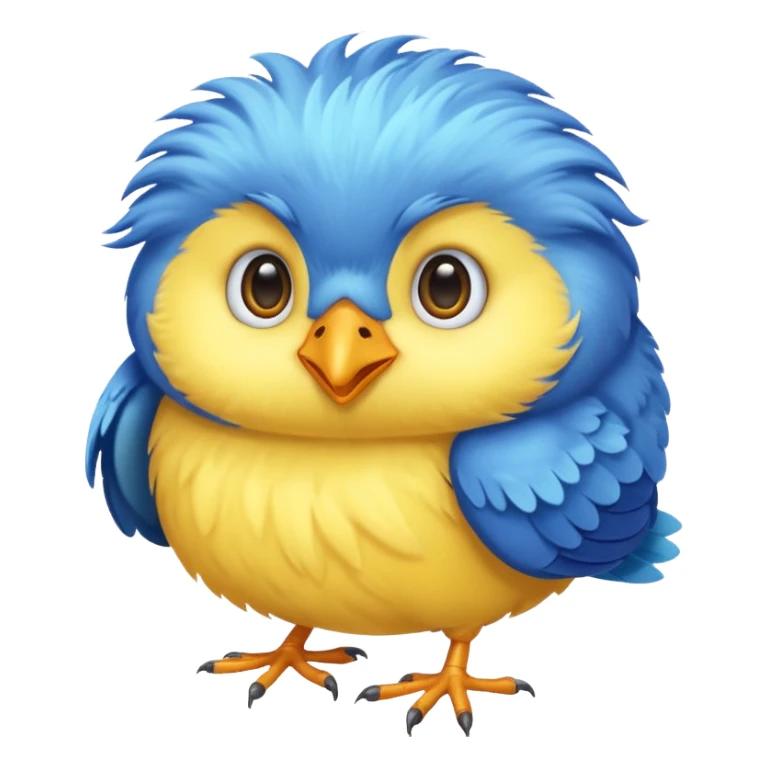 A cute bird used as an app icon sticker